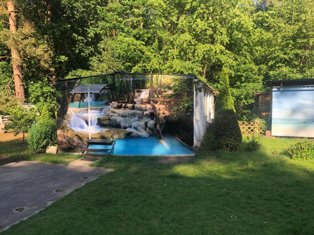Bungalow Am Wald 柏林附近贝尔瑙 外观 照片